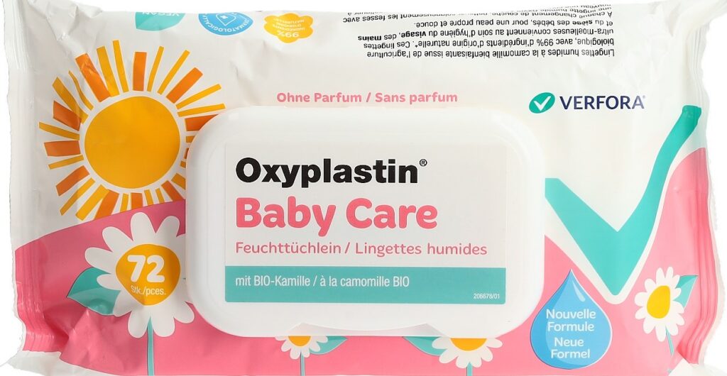 OXYPLASTIN BabyCare lingettes humides sach 72 pce