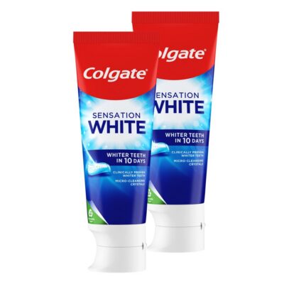 COLGATE Sensation White dentifrice duo 2 x 75 ml