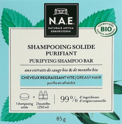 N.A.E. Solid Soap shampooing cheveux gras 85 g