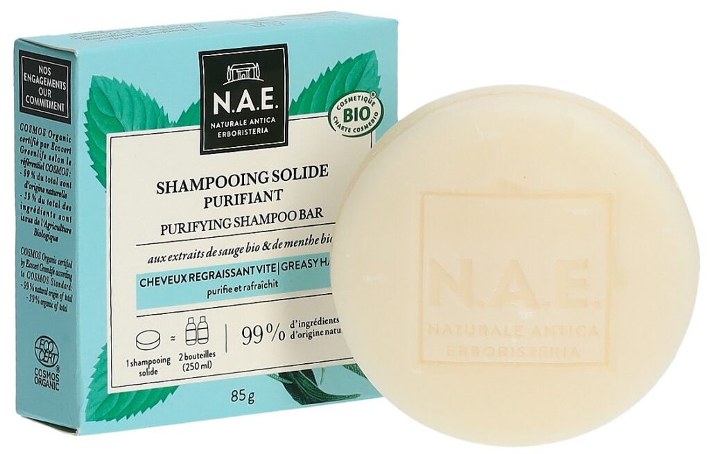 N.A.E. Solid Soap shampooing cheveux gras 85 g