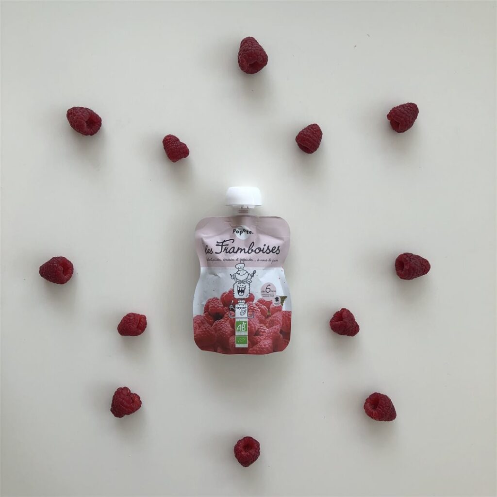 POPOTE gourde framboise bio 120 g