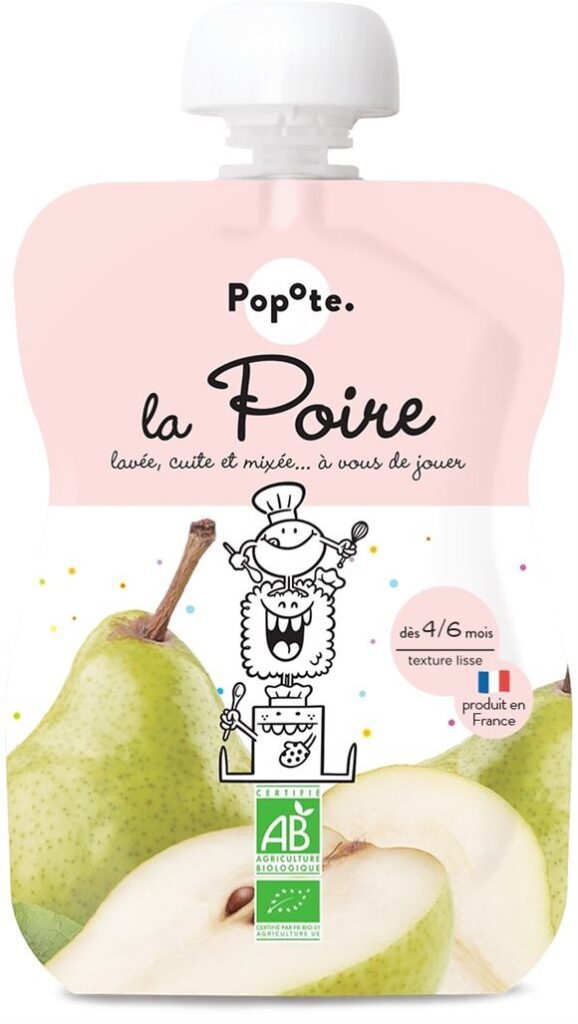 POPOTE gourde poire bio 120 g