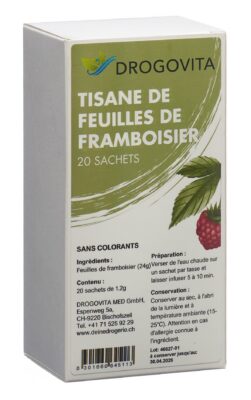 DROGOVITA tisane feuilles framboisier sach 20 pce