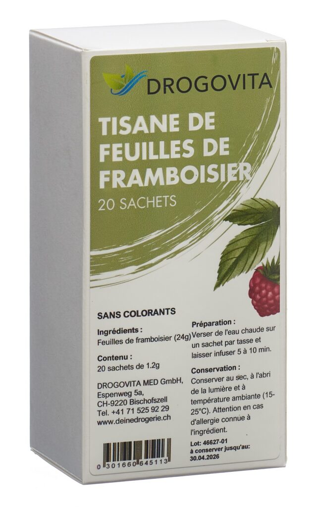DROGOVITA tisane feuilles framboisier sach 20 pce