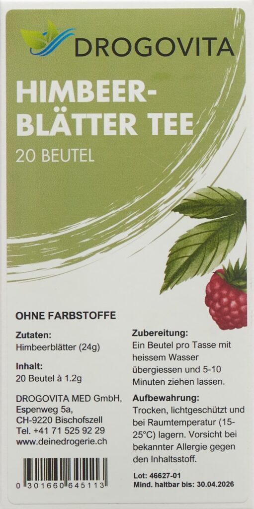 DROGOVITA tisane feuilles framboisier sach 20 pce