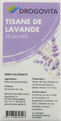 DROGOVITA tisane de lavande sach 20 pce
