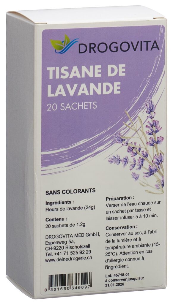 DROGOVITA tisane de lavande sach 20 pce