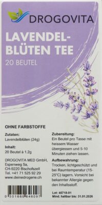 DROGOVITA tisane de lavande sach 20 pce