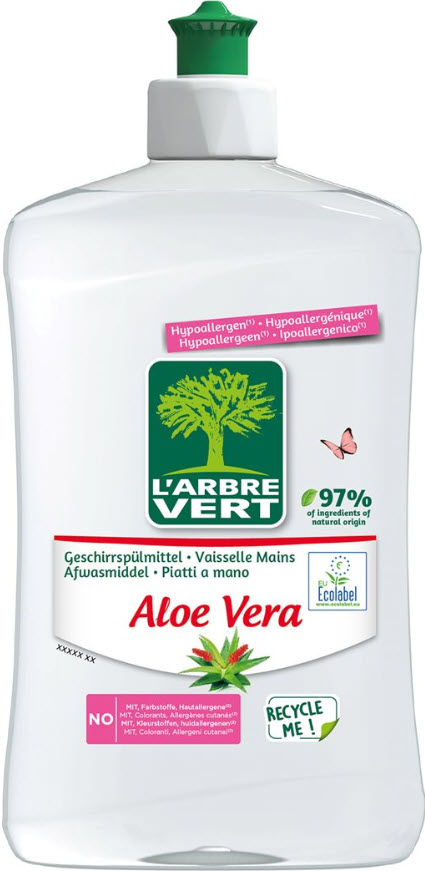 L'ARBRE VERT liq vaisselle éco aloe vera fl 500 ml