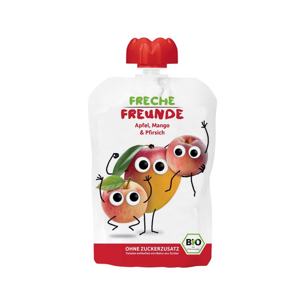 FRECHE FREUNDE compote pomme mangue pêche 100 g