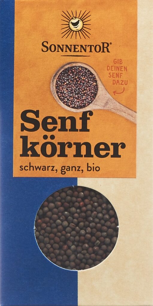 SONNENTOR graines de moutarde noires enti BIO 80 g