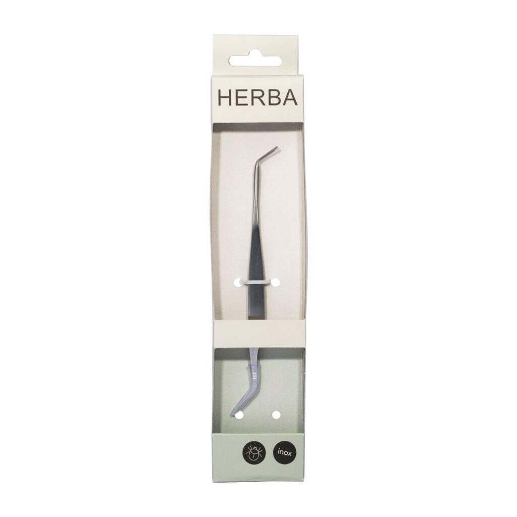 HERBA pincette à tiques 2en1 inox