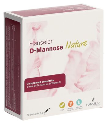 HÄNSELER D-Mannose Nature 30 stick 2 g