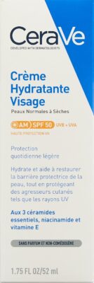 CERAVE Crème hydratante visage SPF50 52 ml