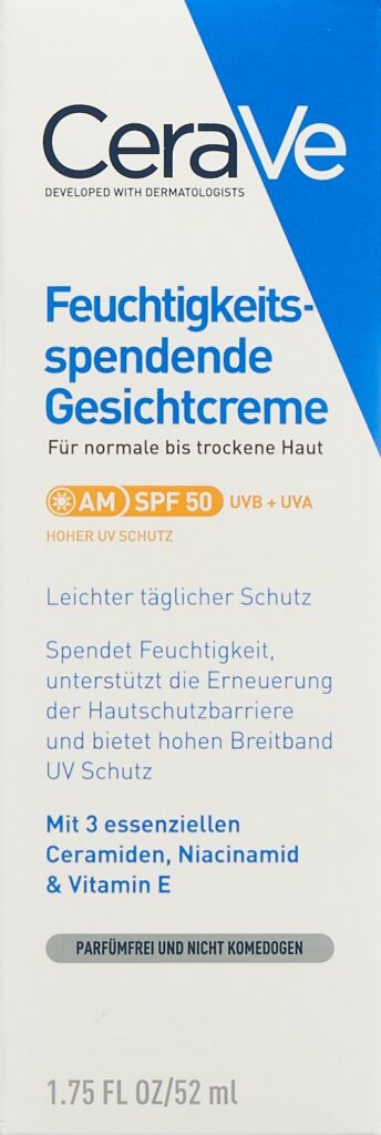 CERAVE Crème hydratante visage SPF50 52 ml