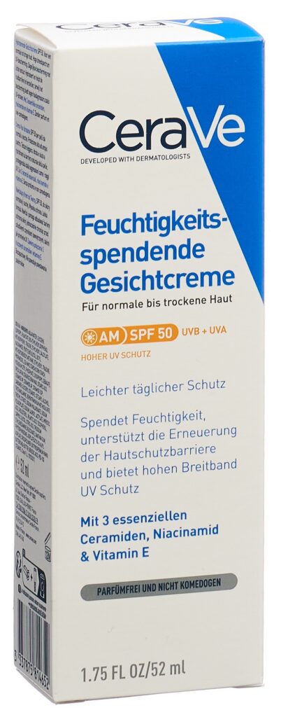 CERAVE Crème hydratante visage SPF50 52 ml