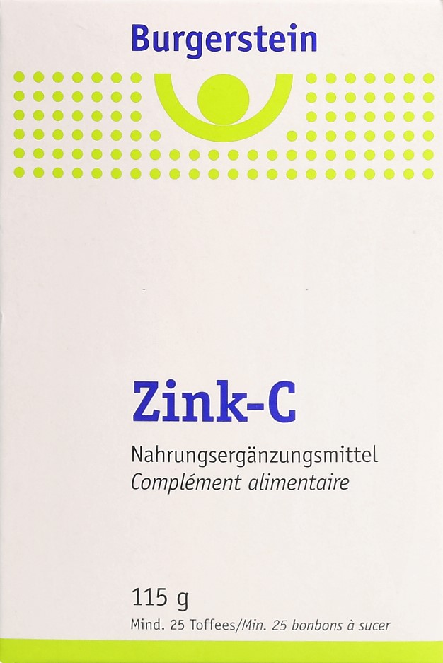 BURGERSTEIN Zink-C bonbons à sucer 115 g