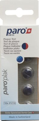 PARO PLAK révélateur plaque rouge/bleu 10 pce 1210