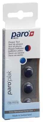 PARO PLAK révélateur plaque rouge/bleu 10 pce 1210