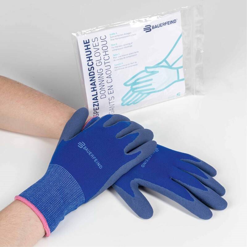 BAUERFEIND gants en caoutchouc M bleu 1 paire