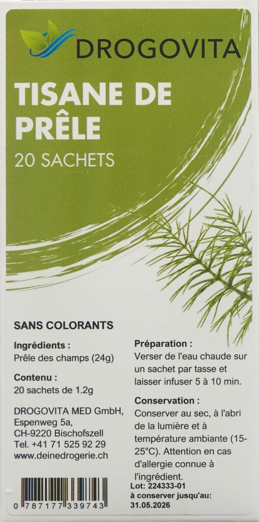DROGOVITA tisane de prêle sach 20 pce