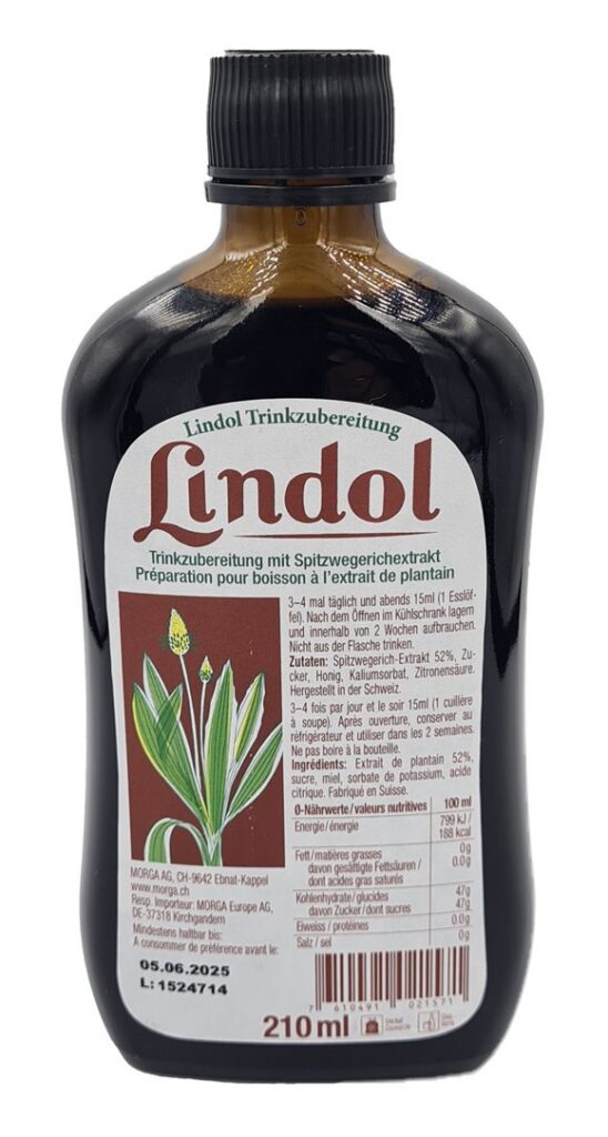 LINDOL plantain fl 210 ml