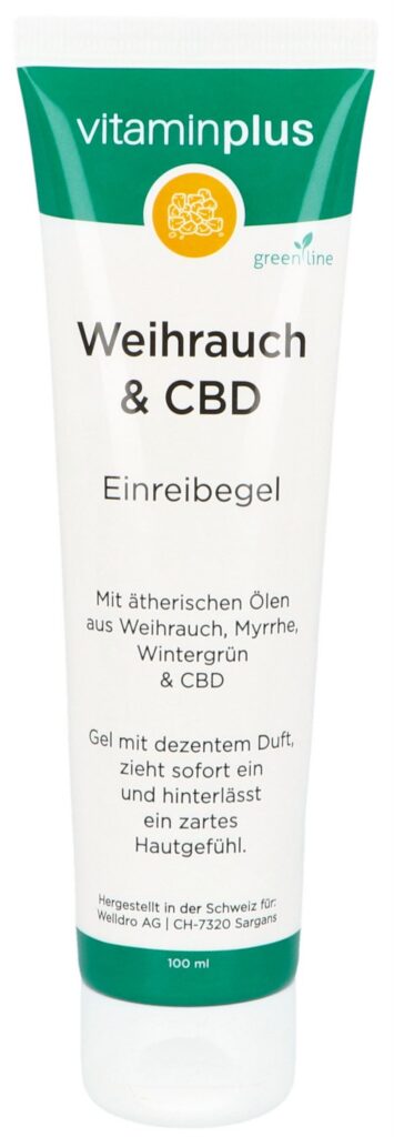 VITAMINPLUS Weihrauch & CBD gel tb 100 ml