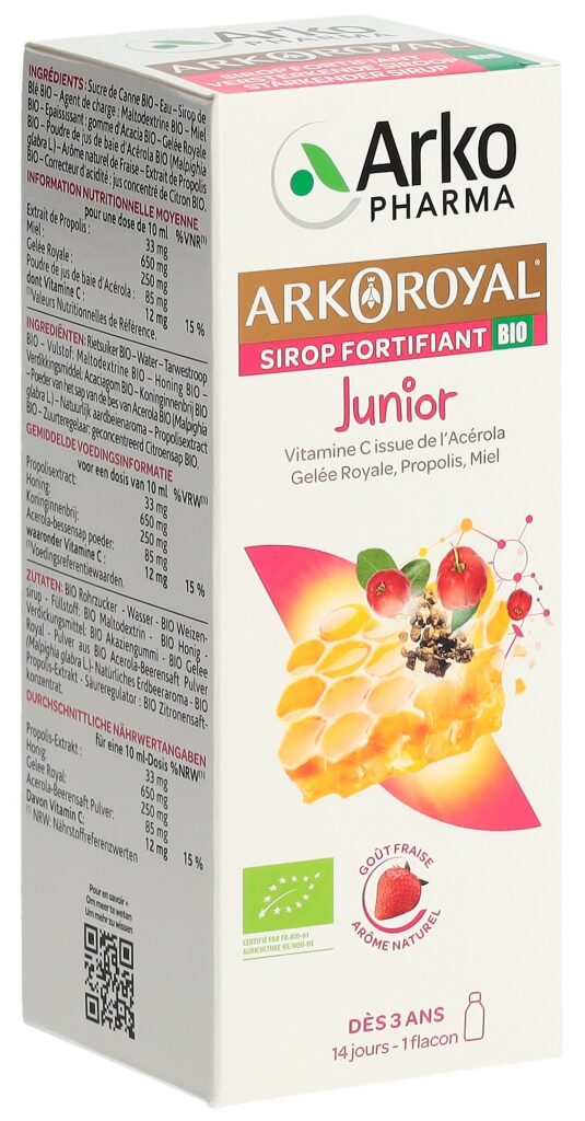 ARKOROYAL sirop fortifiant junior bio fl 140 ml