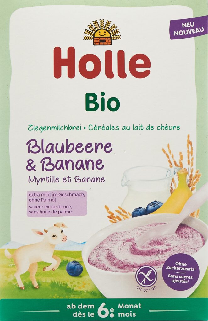 HOLLE céréales lait de chèvre myrt bana bio 200 g