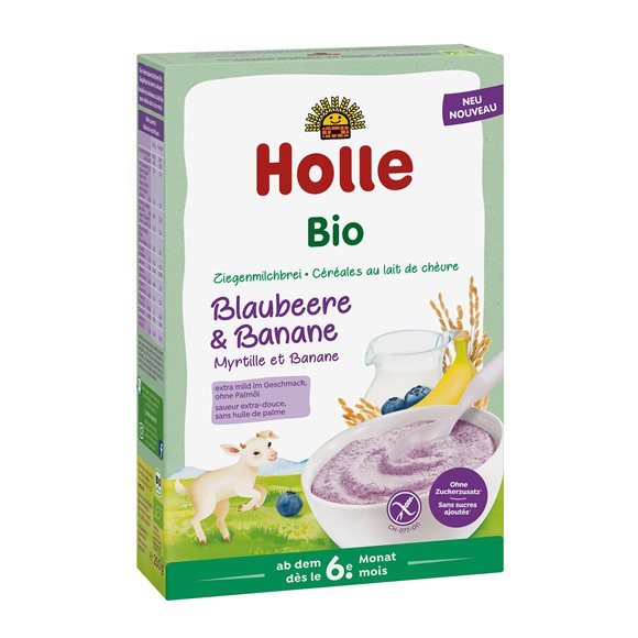 HOLLE céréales lait de chèvre myrt bana bio 200 g