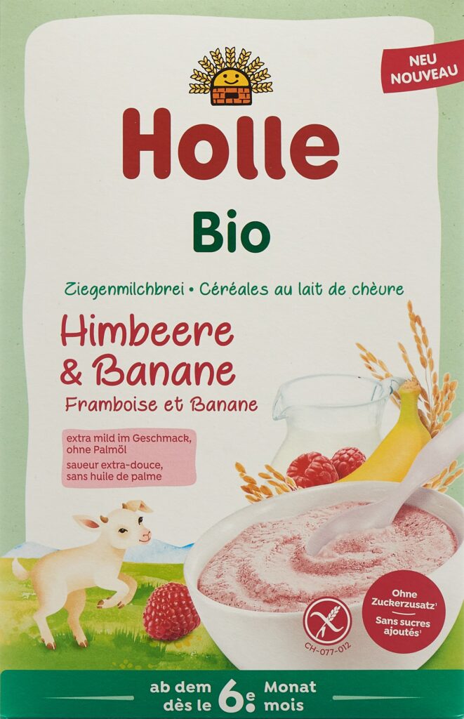 HOLLE céréales lait de chèvre framb bana bio 200 g