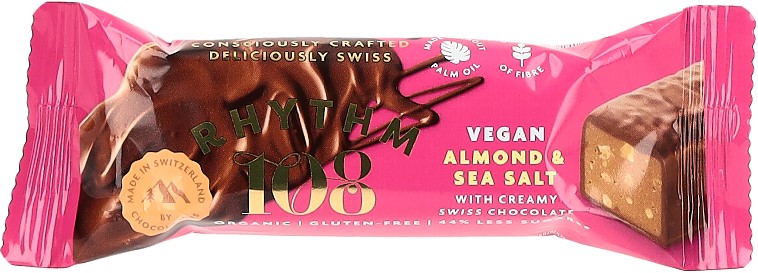 RHYTHM108 chocolate bar almond sea salt 33 g