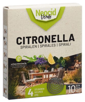 NEOCID VERDE citronella spirales 10 pce