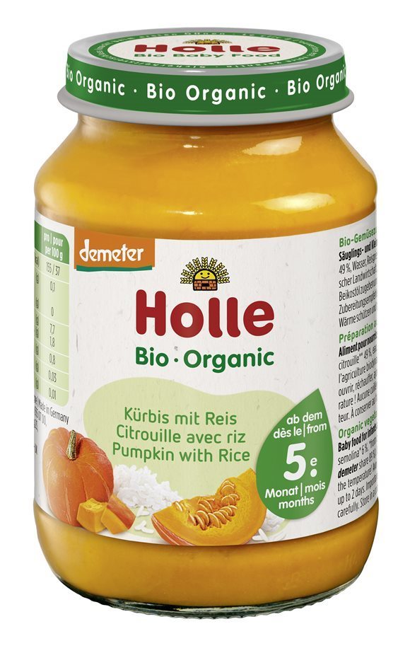 HOLLE citrouille avec riz 190 g