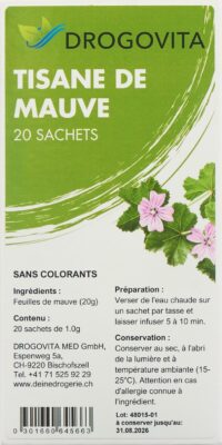 DROGOVITA tisane de mauve sach 20 pce