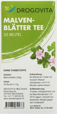 DROGOVITA tisane de mauve sach 20 pce