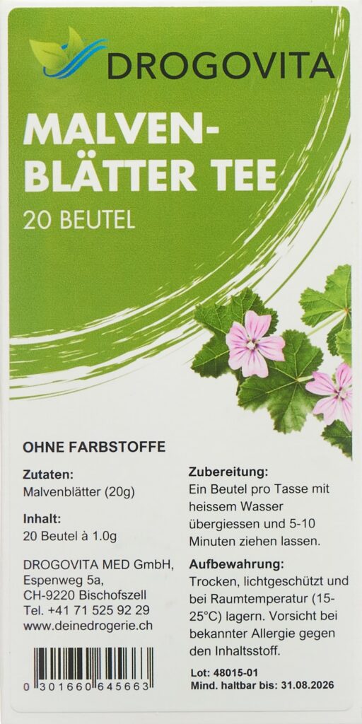 DROGOVITA tisane de mauve sach 20 pce