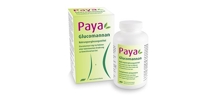 PAYA Glucomannan caps 500 mg bte 180 pce