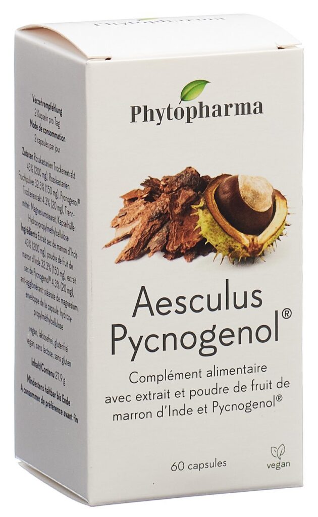 PHYTOPHARMA Aesculus Pycnogenol caps bte 60 pce