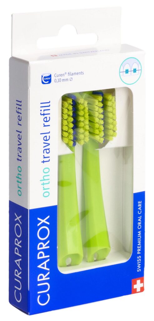 CURAPROX CS 5460 travel set ortho refill vert