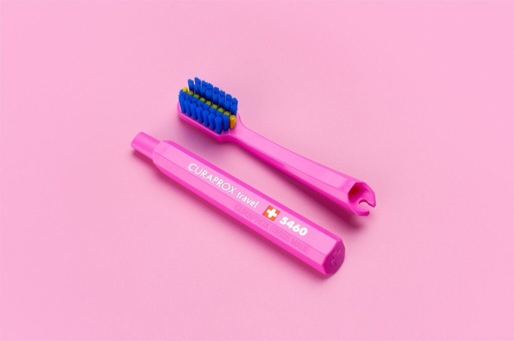 CURAPROX CS 5460 travel set ortho refill rose