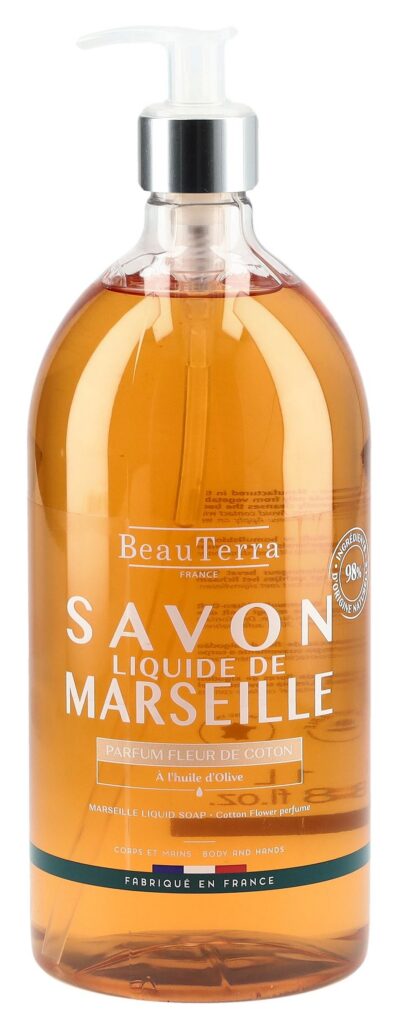 BEAUTERRA savon Marseille liq fleur coton 1000 ml