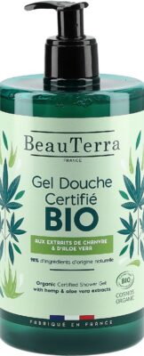 BEAUTERRA gel douche chanvre aloé vera bio 750 ml