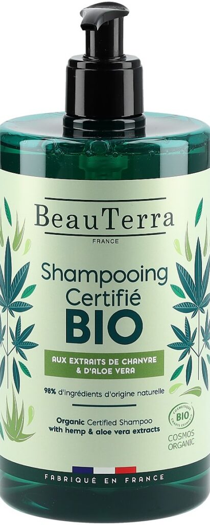 BEAUTERRA shampooing chanvre aloé vera bio 750 ml