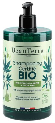 BEAUTERRA shampooing chanvre aloé vera bio 750 ml
