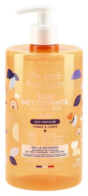 BEAUTERRA eau nettoyante bébé sans parf bio 750 ml