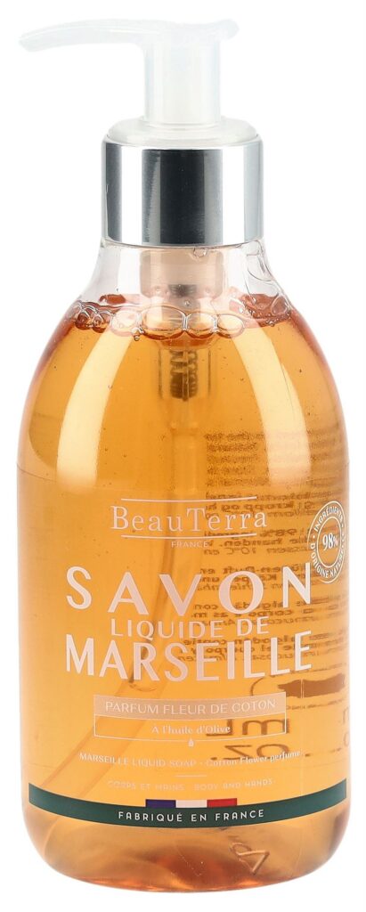 BEAUTERRA savon Marseille liq fleur coton 300 ml