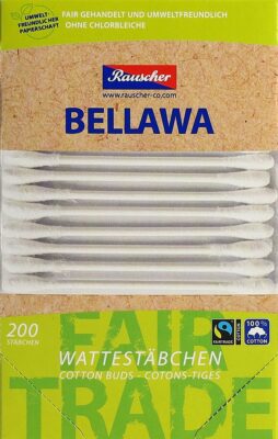 BELLAWA Fairtrade coton-tiges box 200 pce