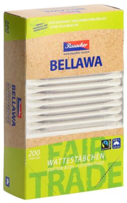 BELLAWA Fairtrade coton-tiges box 200 pce