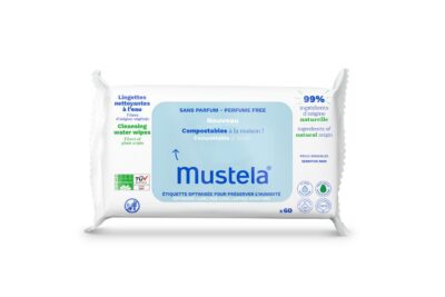 MUSTELA lingettes à l'eau compostables 60 pce
